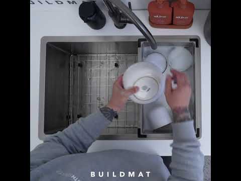 Alma Piper Portable Mini Sink Brushed Brass Gold