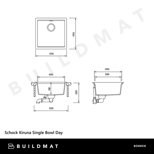 Schock Kiruna Single Bowl Night Black