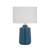 Telbix Agra Ceramic Table Lamp Blue