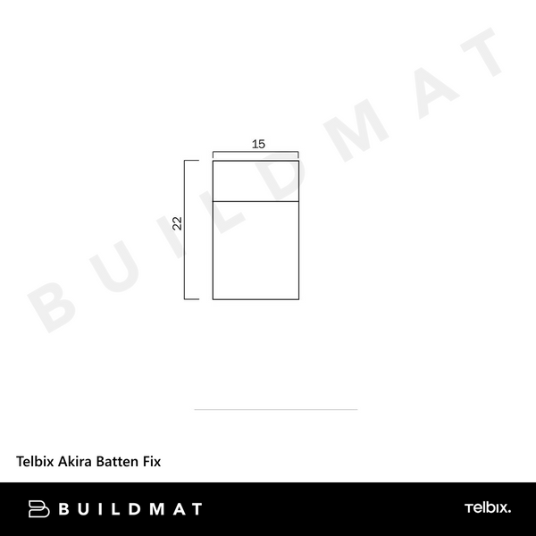 Telbix Akira Batten Fix White Oak
