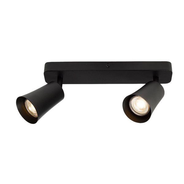 Telbix Alvey 2 Lights Spot Bar Black