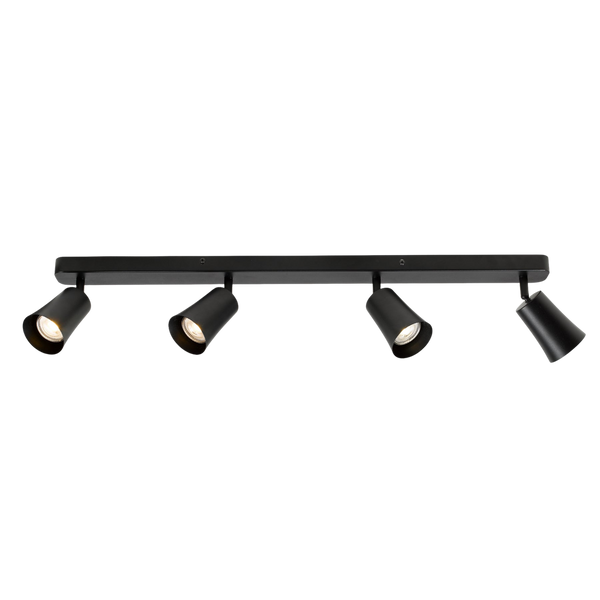 Telbix Alvey 4 Lights Spot Bar Black