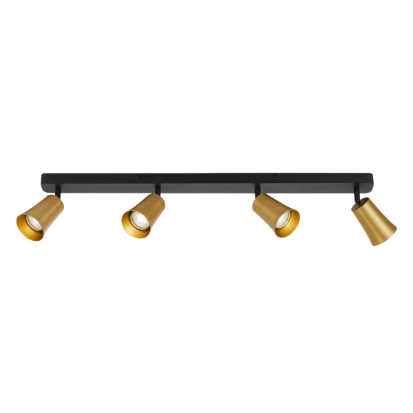 Telbix Alvey 4 Lights Spot Bar Gold Black