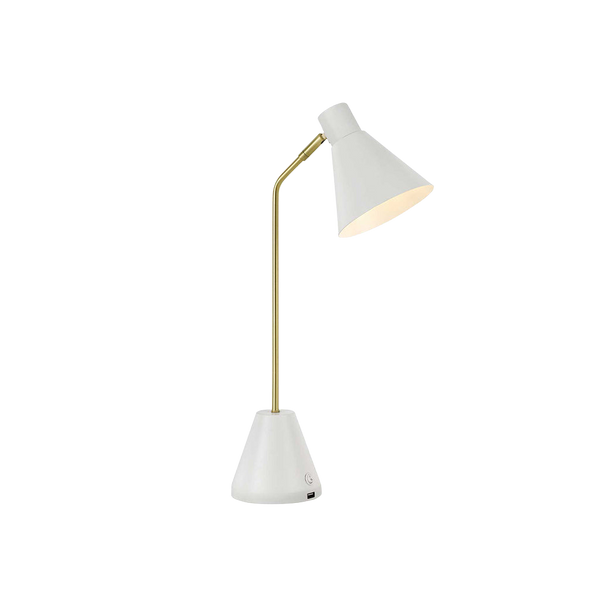 Telbix Ambia Table Lamp With USB White