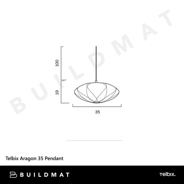 Telbix Aragon 35 Pendant White