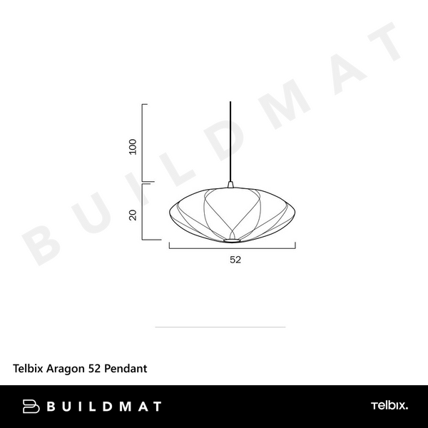 Telbix Aragon 52 Pendant White