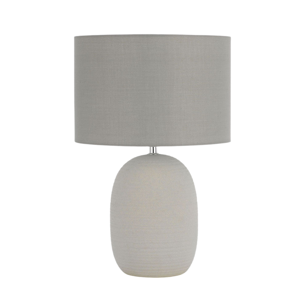 Telbix Arbro Ceramic Table Lamp Grey