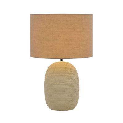 Telbix Arbro Ceramic Table Lamp Sand