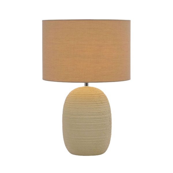 Telbix Arbro Ceramic Table Lamp Sand