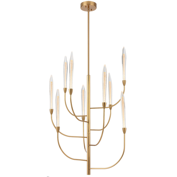 Telbix Archer 9 Light Pendant Antique Gold
