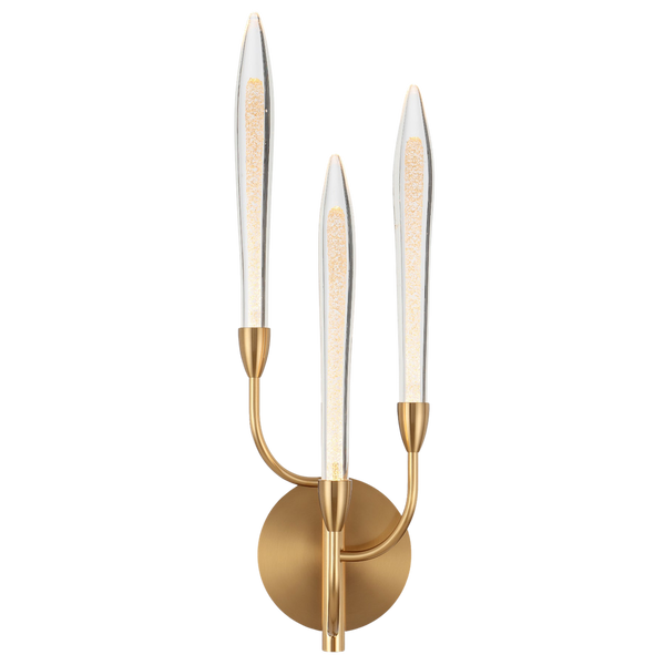 Telbix Archer 3 Light Wall Light Antique Gold