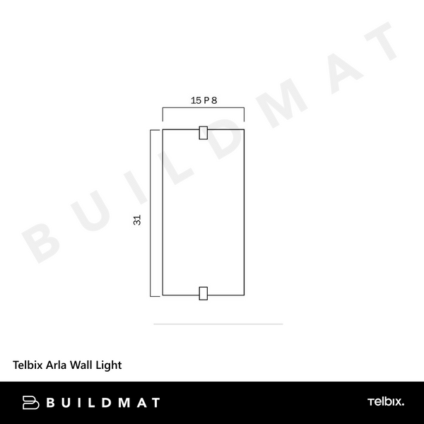 Telbix Arla Wall Light Nickel