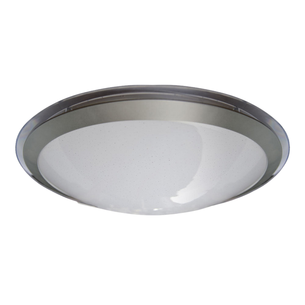 Telbix Astrid 53 60W Led Oyster Dim Smart Silver