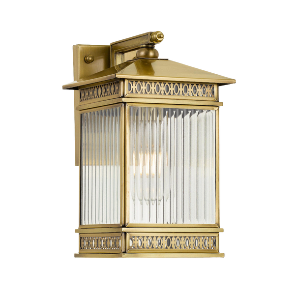Telbix Avera 15 Exterior Wall Light Brass