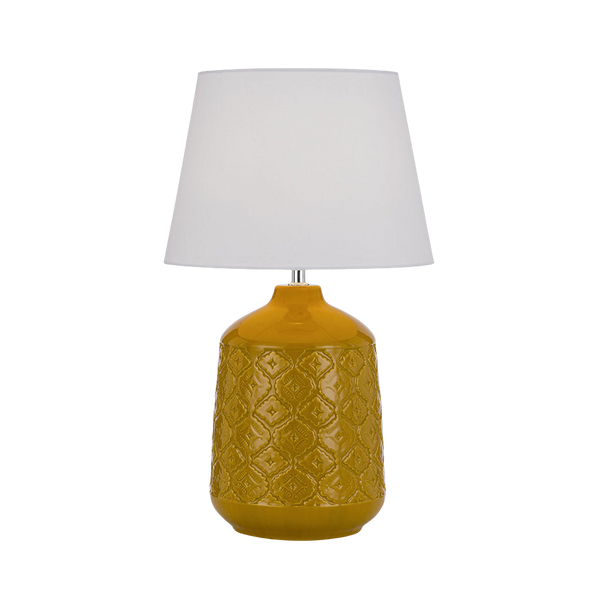 Telbix Baci Ceramic Table Lamp Yellow