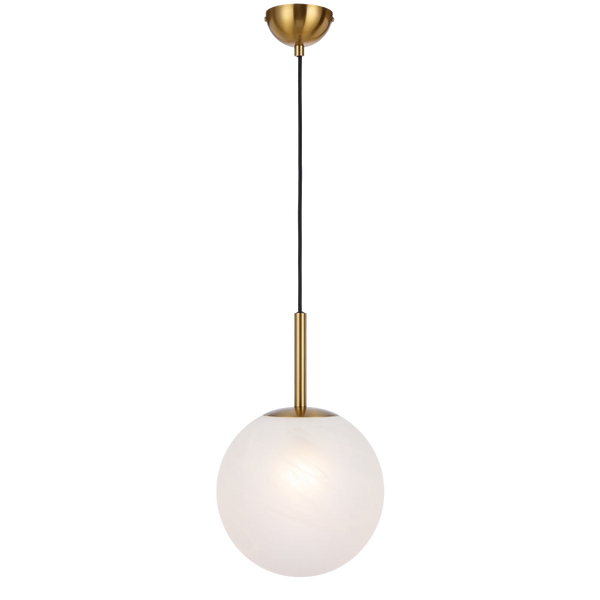 Telbix Bally 10 Pendant Antique Gold Alabastro