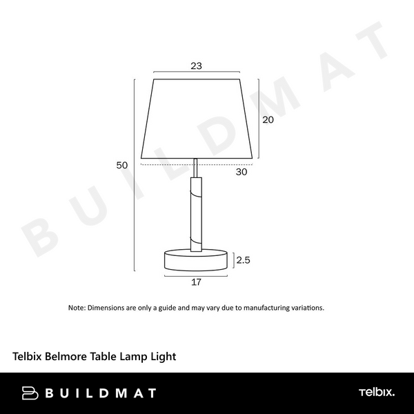 Telbix Belmore Table Lamp Teak Light
