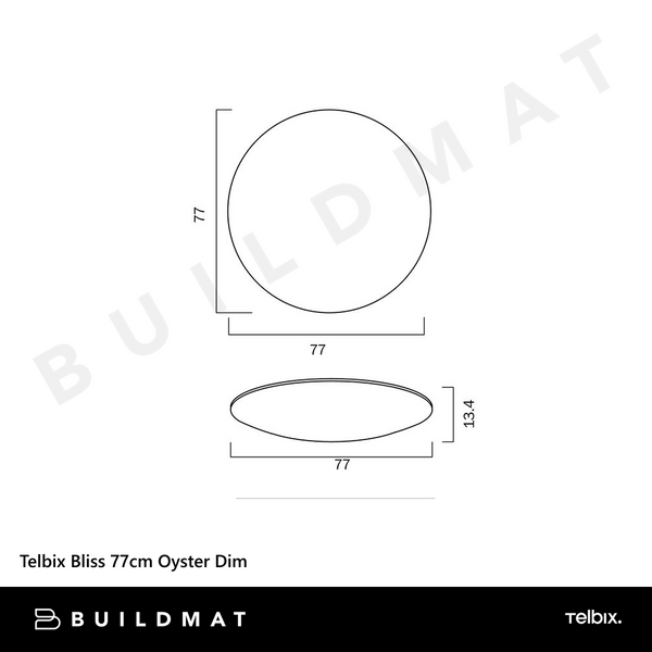 Telbix Bliss 77cm Oyster Dim Star Light