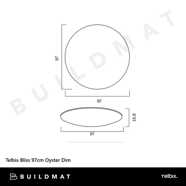 Telbix Bliss 97cm Oyster Dim Star Light