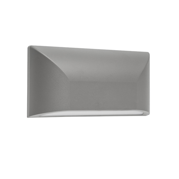Telbix Bloc Ext 5W Led Wall Light Silver