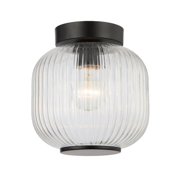 Telbix Bobo 20cm Batten Fix Black Clear