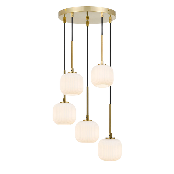 Telbix Bobo 5 Pendant Antique Gold