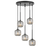 Telbix Bobo 5 Pendant Black Smoke