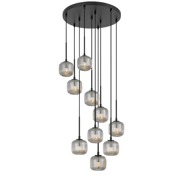 Telbix Bobo 10 Pendant Black Smoke