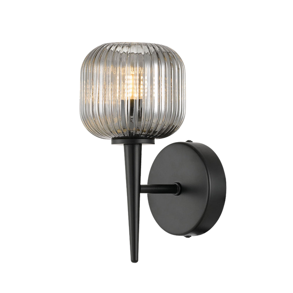 Telbix Bobo 1 Wall Light Black Smoke