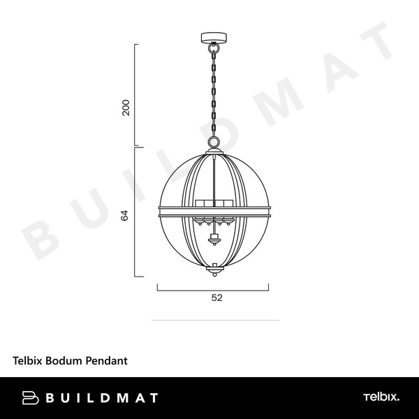 Telbix Bodum Pendant Nickel