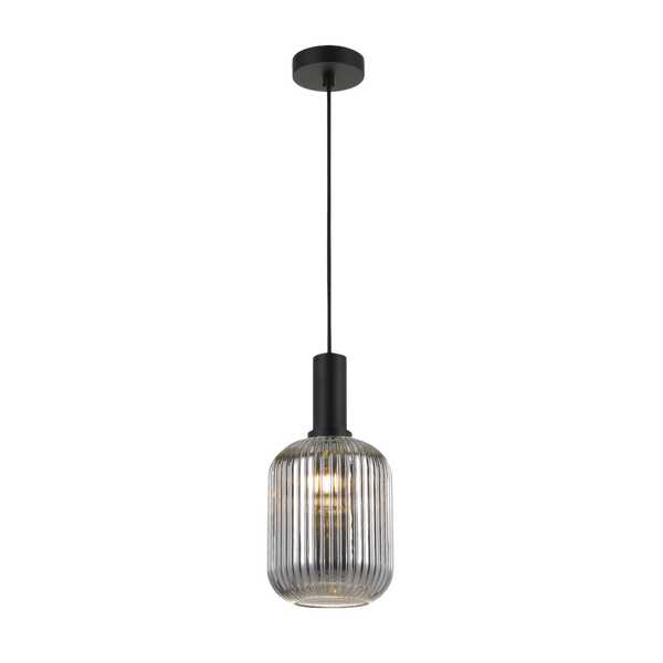 Telbix Bonura 14 Pendant Black Smoke