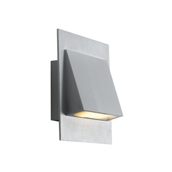 Telbix Brea Square Stair Light Aluminium 3000K