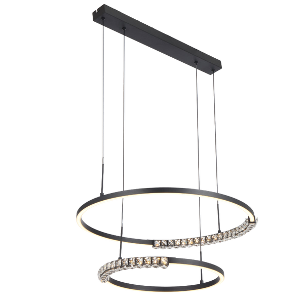 Telbix Brera 2 Tier Pendant Black