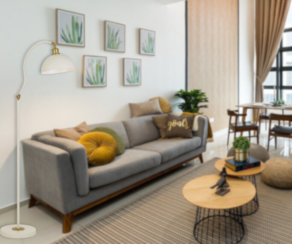 Telbix Brevik Floor Lamp Beige