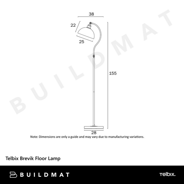 Telbix Brevik Floor Lamp Green