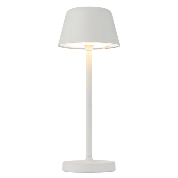 Telbix Briana Rechargeable Table Lamp White