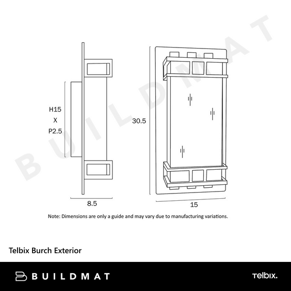 Telbix Burch Exterior Black