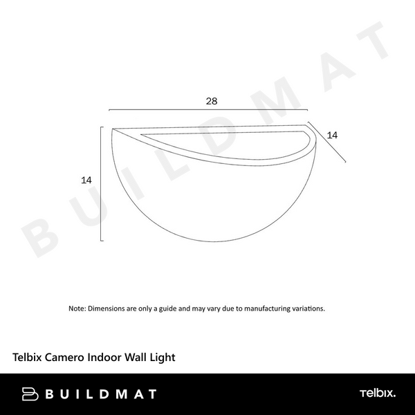 Telbix Camero Indoor Wall Light White