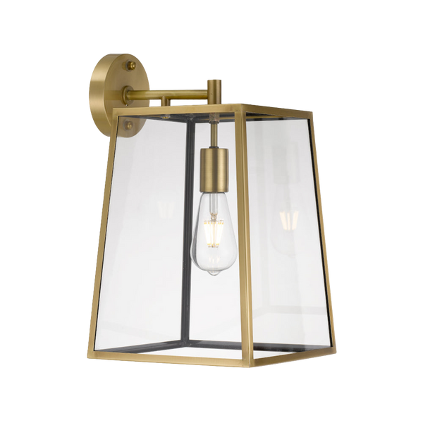 Telbix Cantena 25 Solid Brass Wall Light Antique Brass