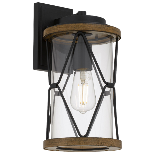 Telbix Capstan 35 Exterior Wall Light Black