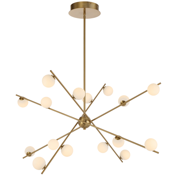 Telbix Captiva 16 Light Pendant Antique Gold