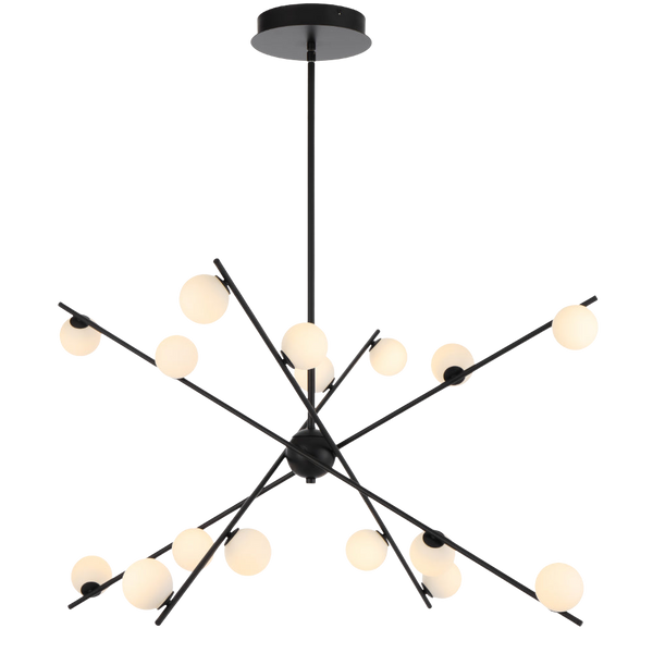 Telbix Captiva 16 Light Pendant Black