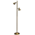 Telbix Carson Floor Lamp Antique Brass