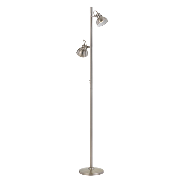 Telbix Carson Floor Lamp Nickel