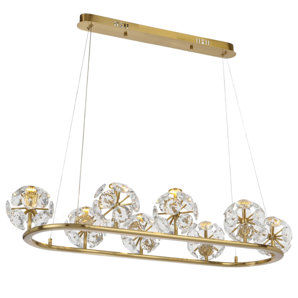 Telbix Catania 8 Light Pendant Antique Gold