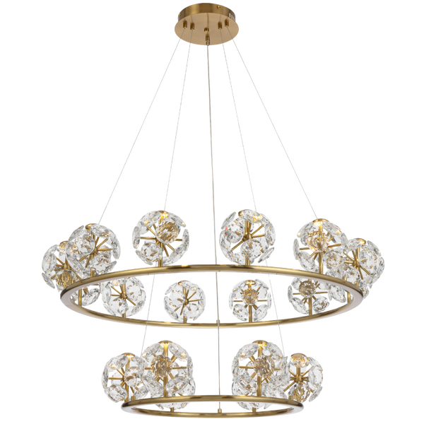 Telbix Catania 18 Light Pendant Antique Gold