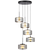 Telbix Cedro 5 Light Pendant Black