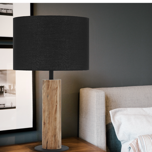 Telbix Chad Table Lamp Black