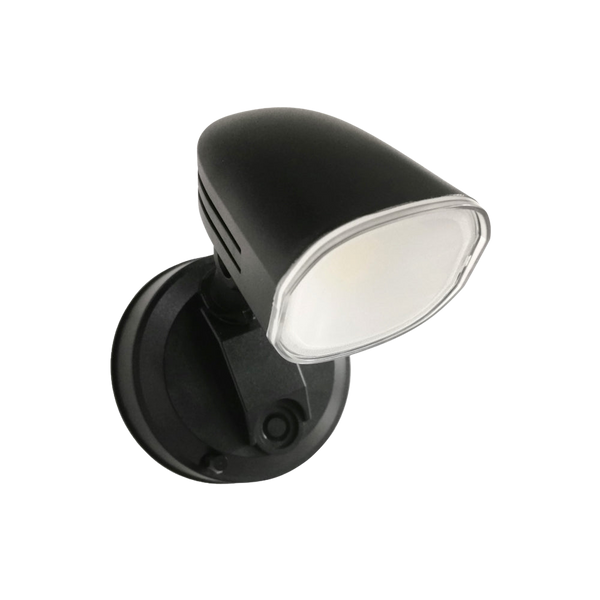 Telbix Clarion Single Exterior Spot Black