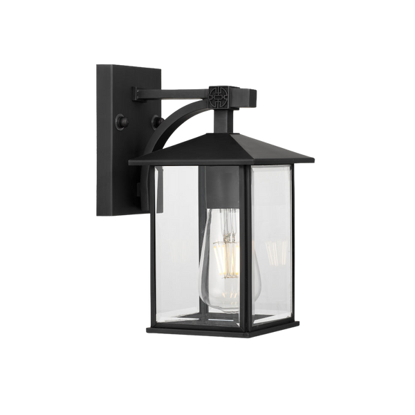 Telbix Coby 15 Solid Brass Exterior Wall Light Black